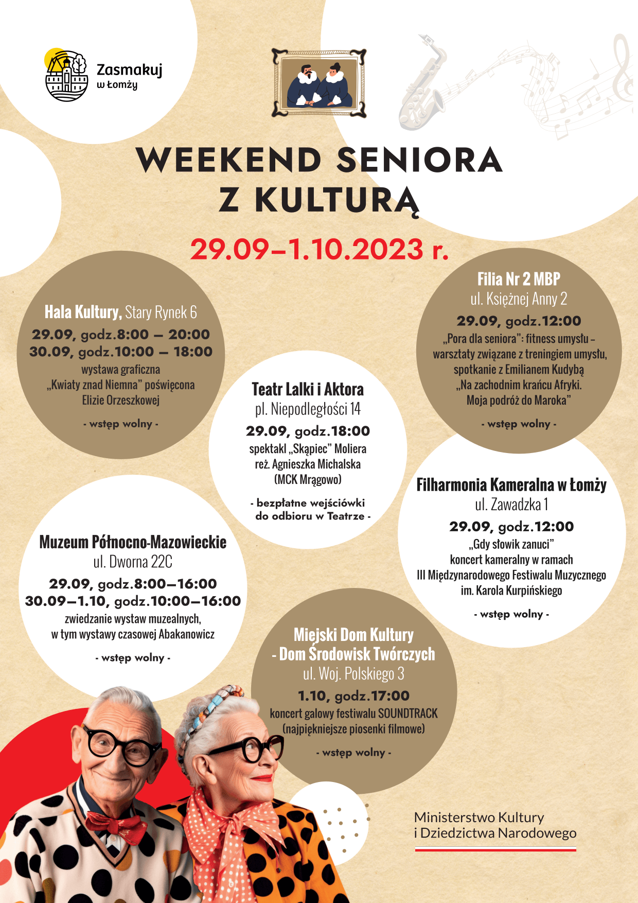 Weekend seniora z kultura 2023 - plakat A4.png